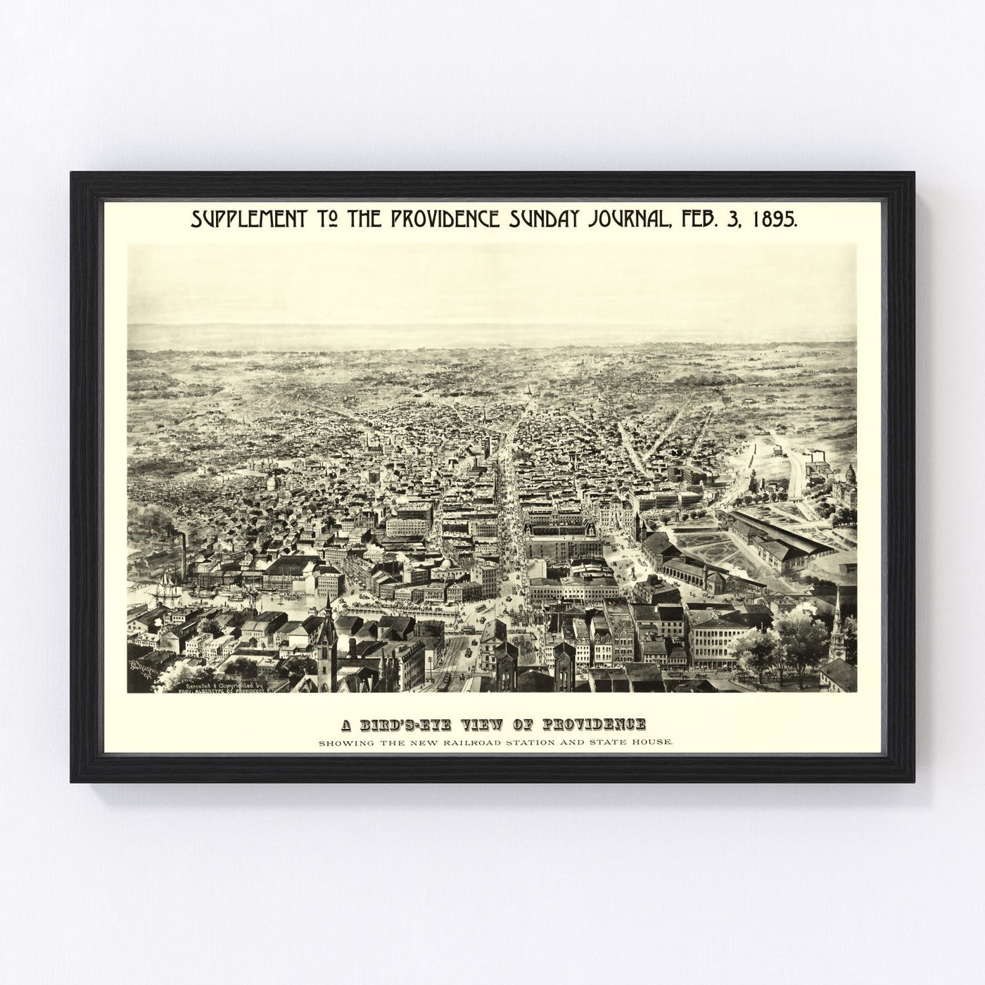 Providence Vintage Map 1895