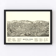 Bristol Vintage Map 1889