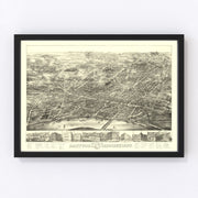 Hartford Vintage Map 1877