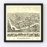 Unionville Vintage Map 1878