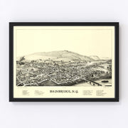 Bainbridge Vintage Map 1889