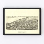 Cazenovia Vintage Map 1890