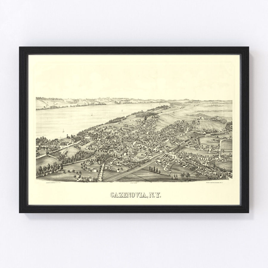 Cazenovia Vintage Map 1890