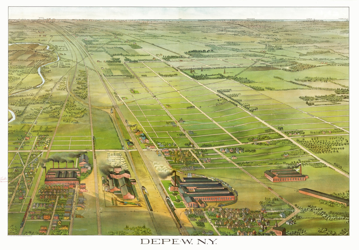 Preview of Vintage Map of Depew, New York 1898
