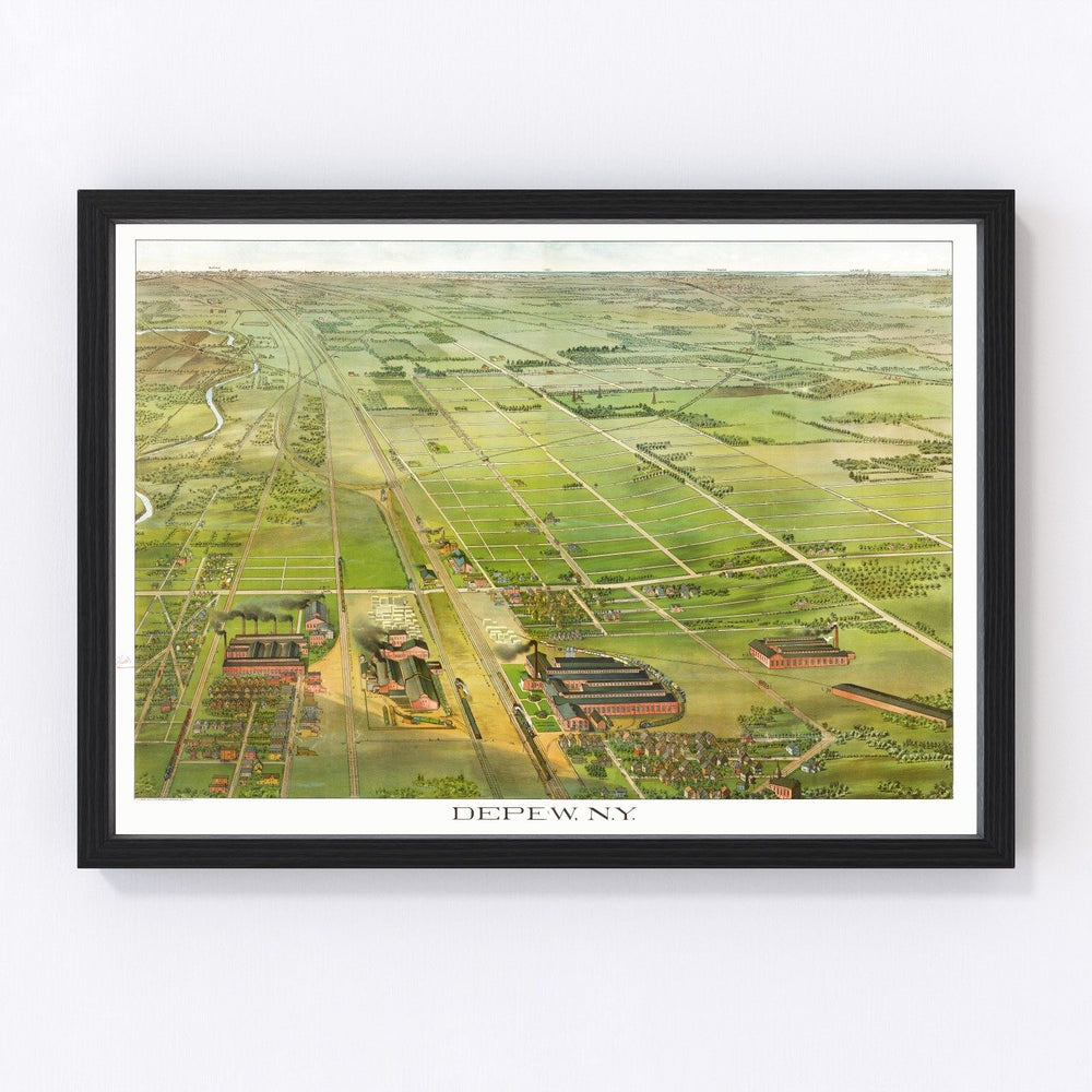 Depew Vintage Map 1898