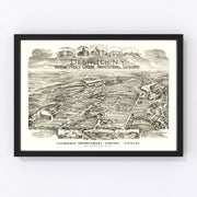 Despatch Vintage Map 1890