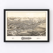 Ilion Vintage Map 1881
