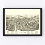 Le Roy Vintage Map 1892