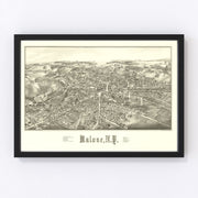 Malone Vintage Map 1886
