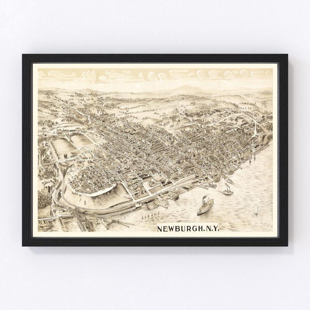Newburgh Vintage Map 1900