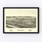 Poland Vintage Map 1890