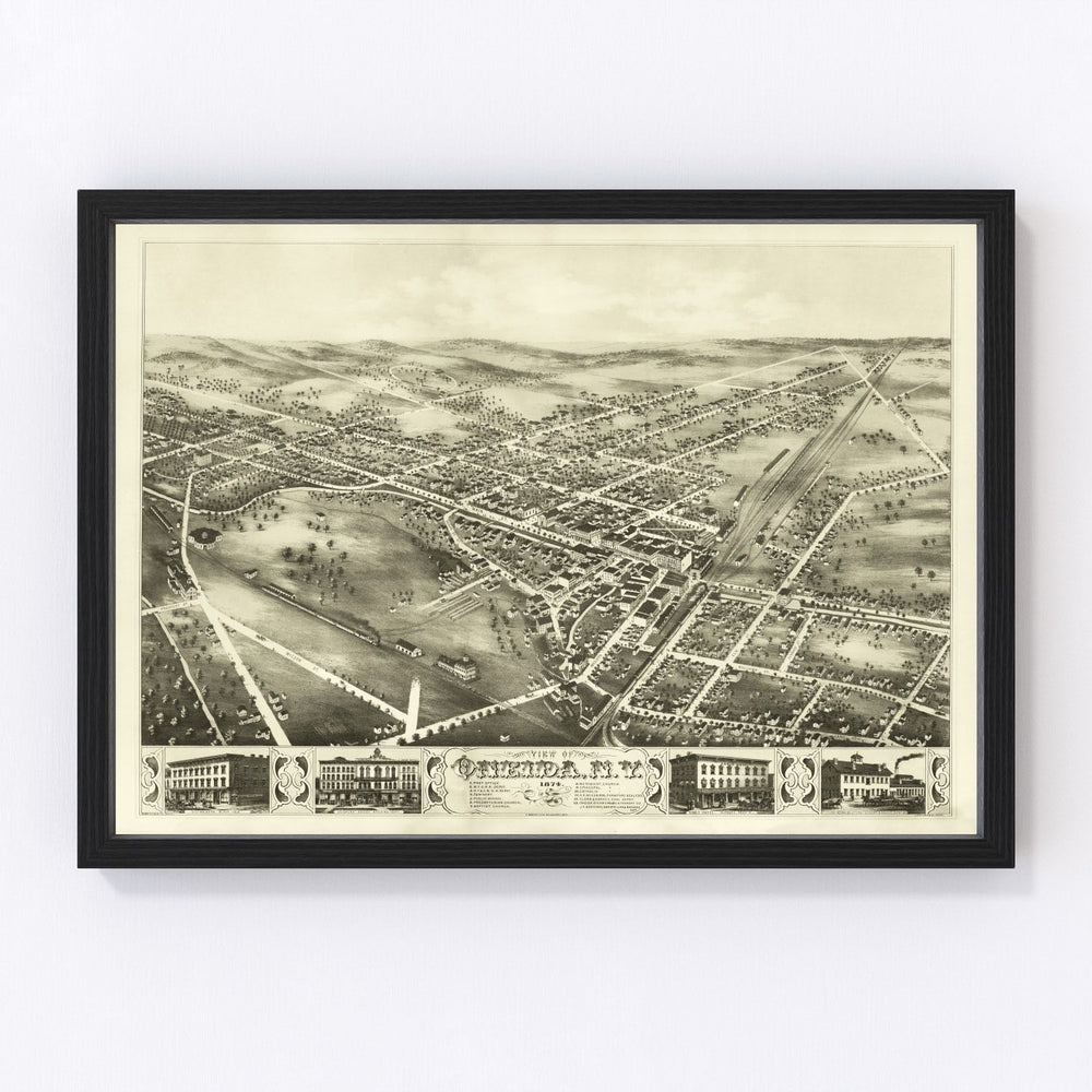 Oneida Vintage Map 1874
