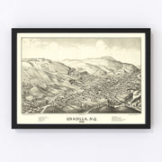 Unadilla Vintage Map 1887