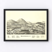 Warrensburgh Vintage Map 1891