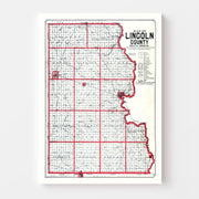 map of Lincoln Count