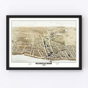 Amsterdam Vintage Map 1875