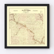 Black Hawk County Vintage Map 1887