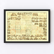 Jackson County Vintage Map 1867