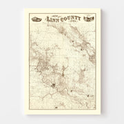 map of Linn County