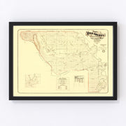 Yolo County Vintage Map 1871