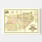 map of Tehama County