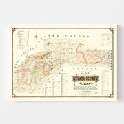 map of Nevada County