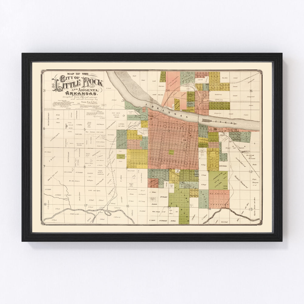 map of Little Rock