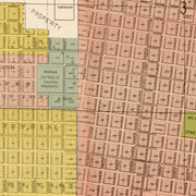 Vintage Map of Little Rock, Arkansas 1888