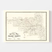 map of Pulaski Count