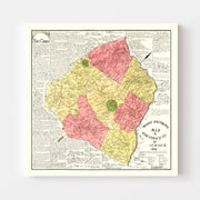 map of Hart County