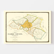 map of Clarke County