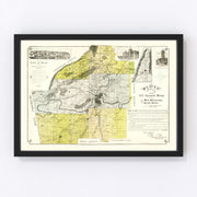 Floyd County Vintage Map 1895
