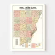 map of Peoria County