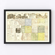 Carroll County Vintage Map 1869
