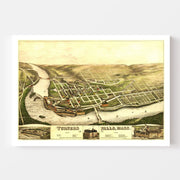 map of Turners Falls