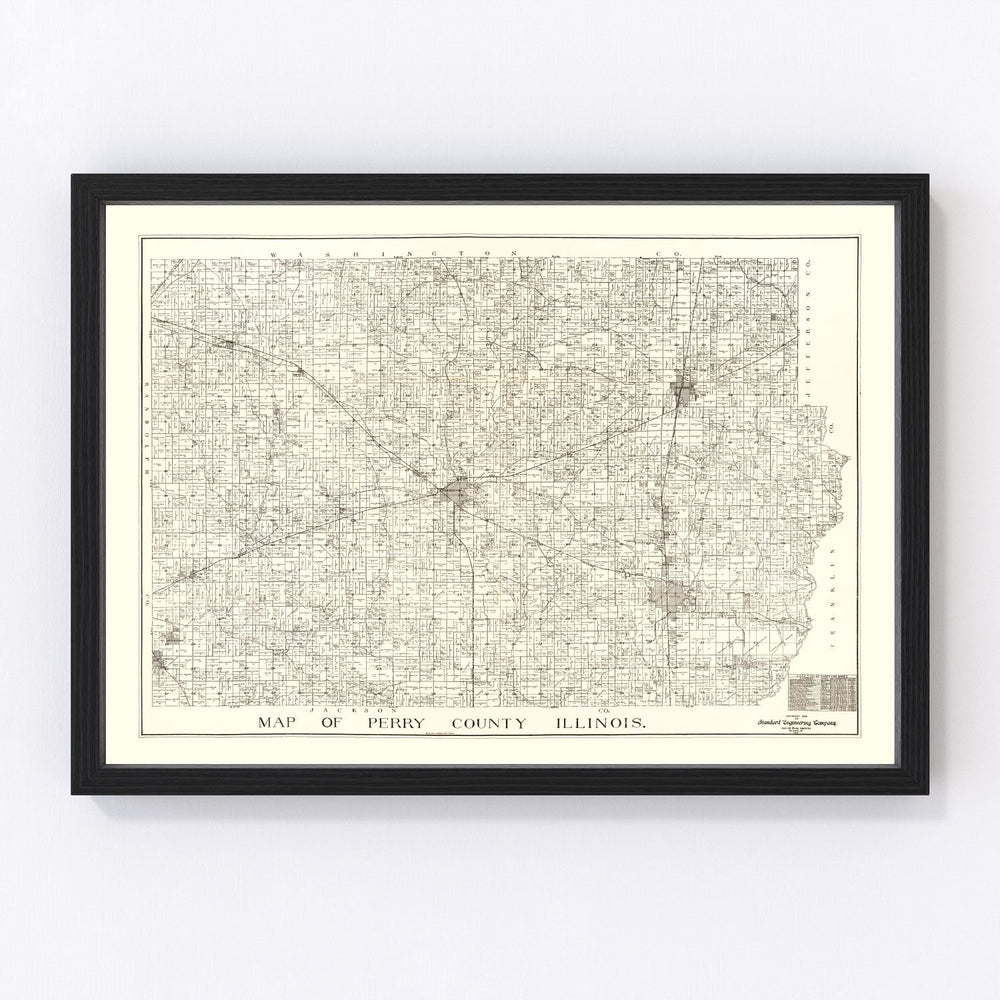 Perry County Vintage Map 1908