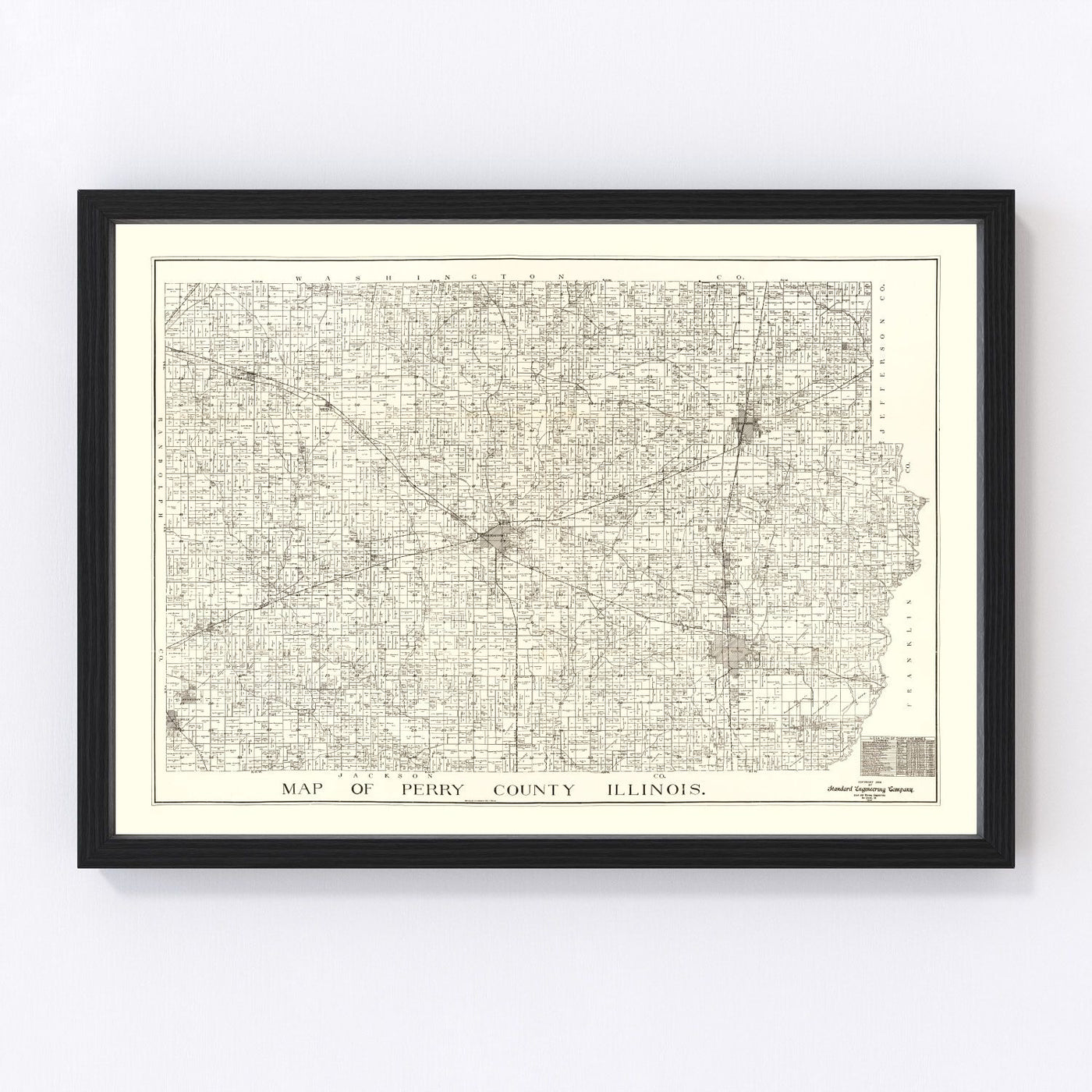 Perry County Vintage Map 1908