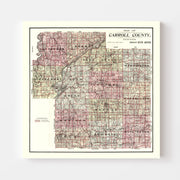 map of Carroll Count