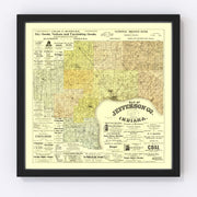 Jefferson County Vintage Map 1900