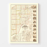 map of La Porte Coun