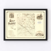 Greenwood County Vintage Map 1877