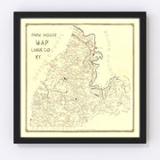 Larue County Vintage Map 1899