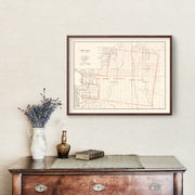 Vintage Map of Livingston Parish, Louisiana 1870