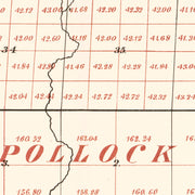 Vintage Map of Livingston Parish, Louisiana 1870