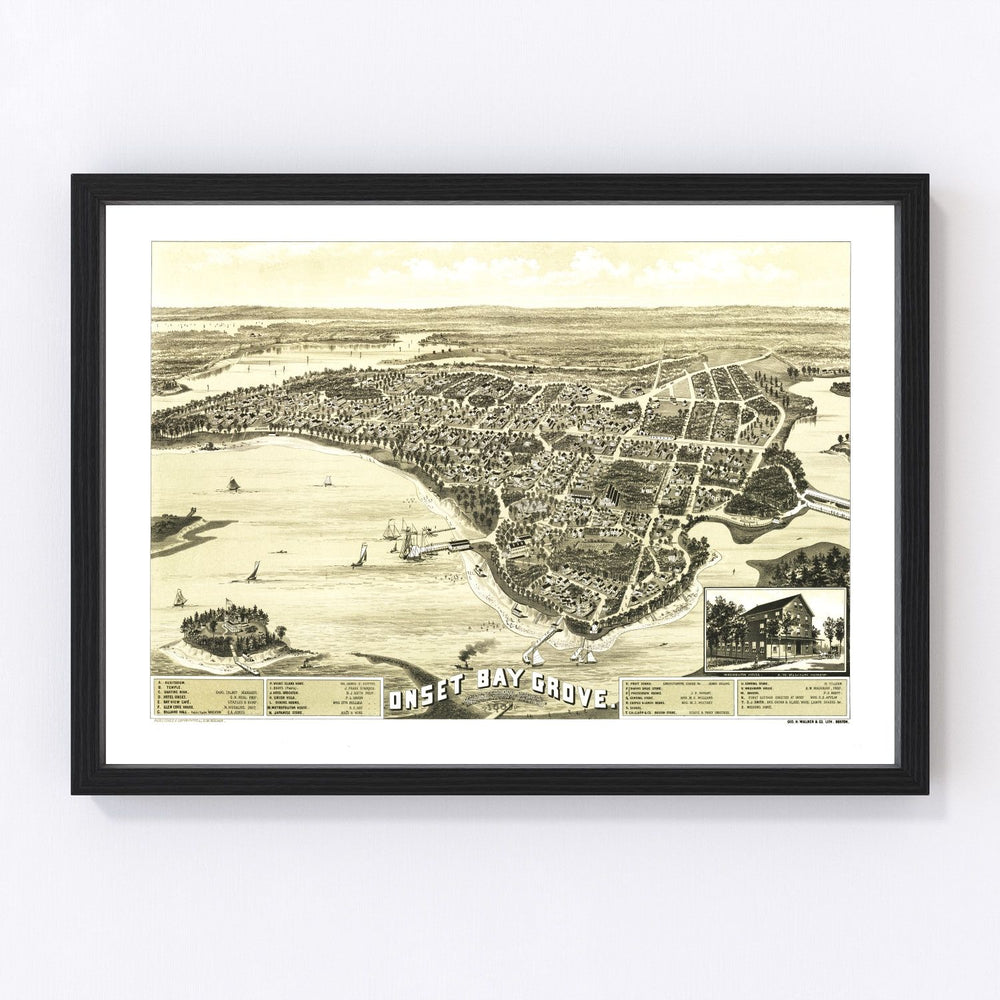 Wareham Vintage Map 1885