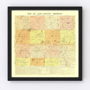 Cass County Vintage Map 1897