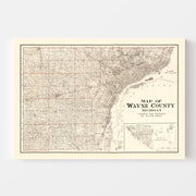 map of Wayne County