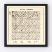 Kalcaska County Vintage Map 1878