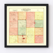 Lame County Vintage Map 1900