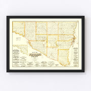 Nicollet County Vintage Map 1885